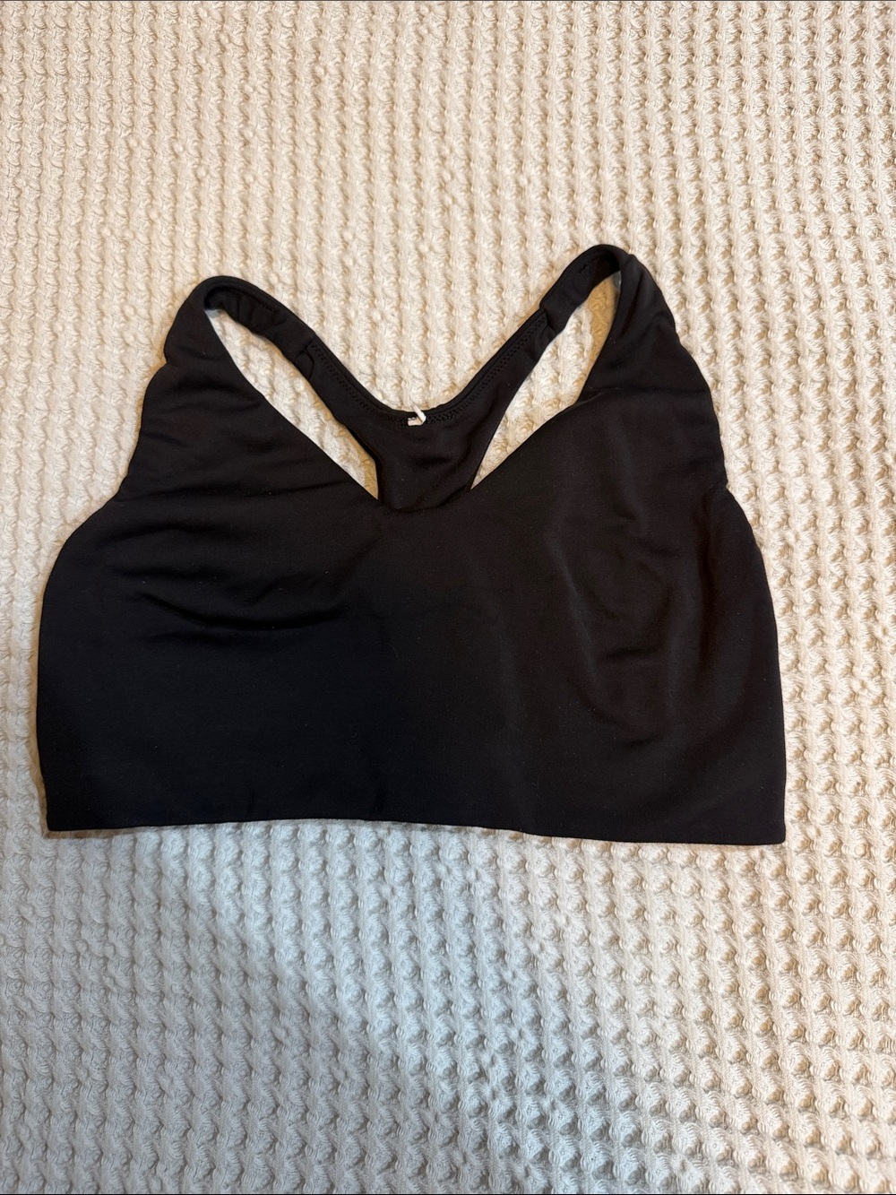lululemon athletica Black Seamless Racerback Sports Bra